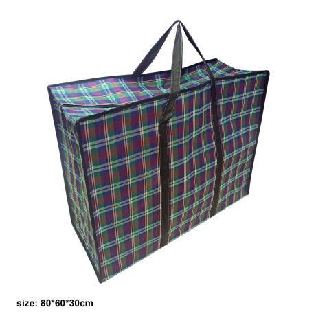 Check Fabric Bag 80x60x30cm