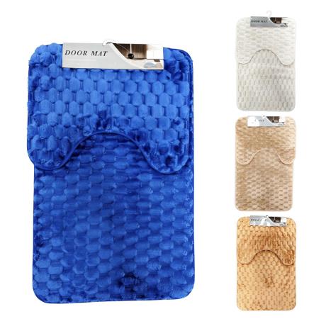 2pcs Extra Soft Bathroom Rug Set