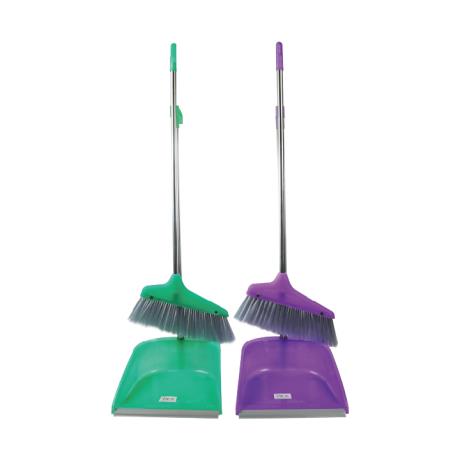 Stainless Steel Long Handle Dust Pan Brush