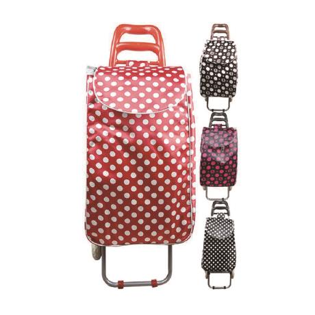 Spots Satin Shopping Trolley