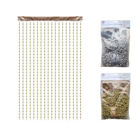 Metalic Beaded Door Curtain 100x180cm