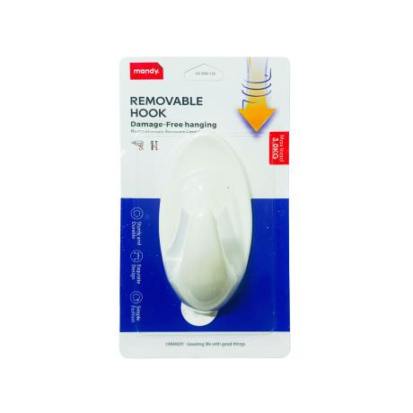 Oval Removable Hook Large 3kg 1pk