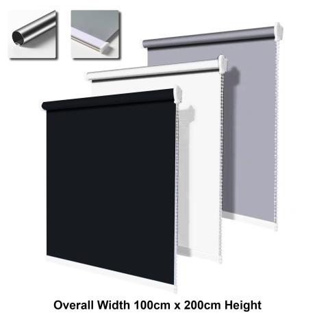 Blackout Roller Blinds 100x200cm