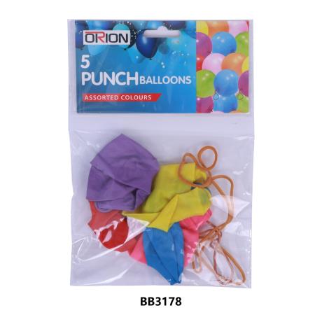 PUNCH-5PACK-5G BALLOONS