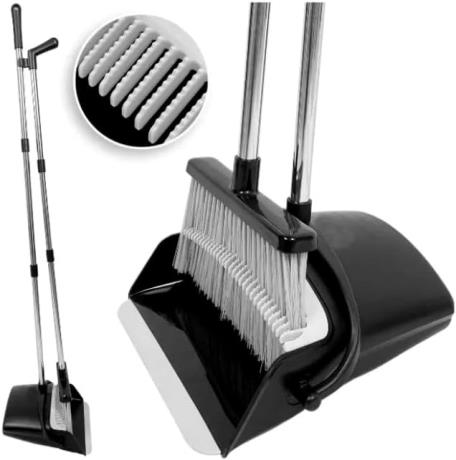 Long Dustpan and Brush - Premium
