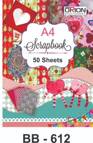 50 Sheets, A4 Scrap Book