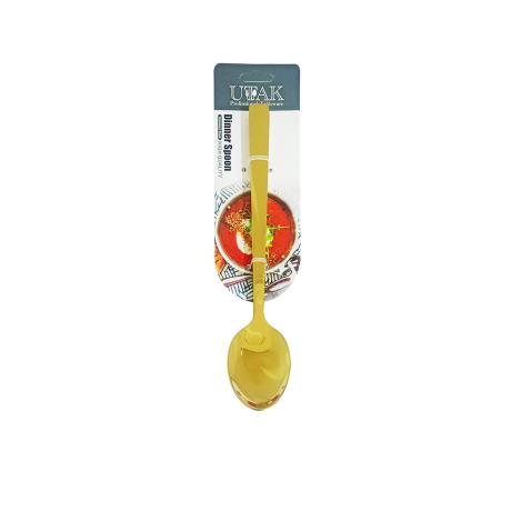 Golden Mirror Polish Stripy Spoon 3pk