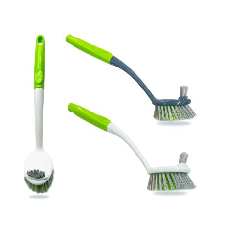 Double Sided Dish Brush with Handle