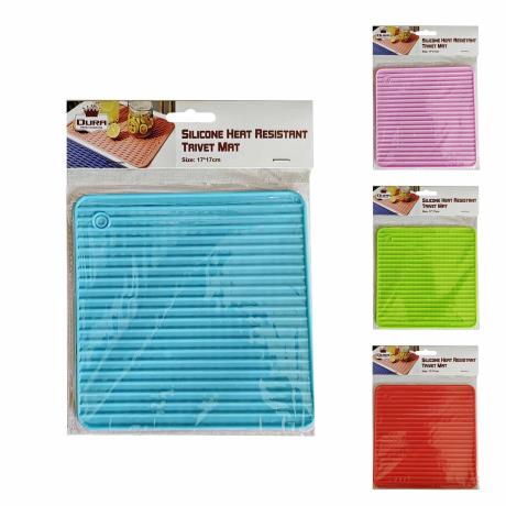 Silicone Heat Resistant Trivet Mat 17*17cm