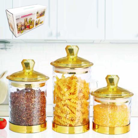 Gold Canister 3pc set 400/600/800ml