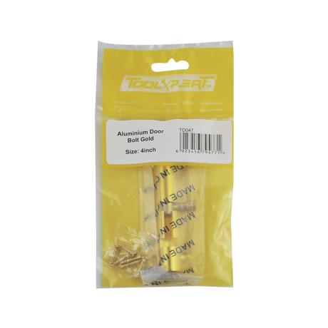 Aluminium Door Bolt Gold 4inch