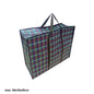 Check Fabric Bag 40x35x20cm