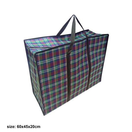 Check Fabric Bag 60x45x20cm