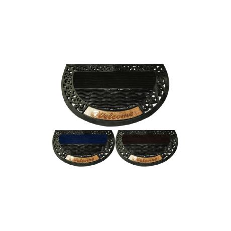 Half Round Rubber Outdoor Mat 45*75cm