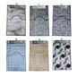 2pcs Pattern Bathroom Rug Set