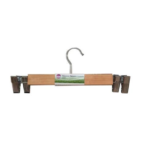 Wooden Trouser Hanger 2pk