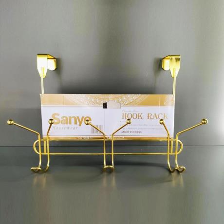 Golden Over Door 3 Hooks