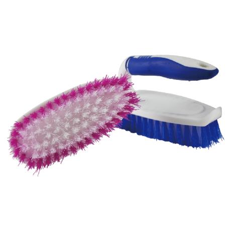 floor scrubbing brush with rubber handle