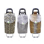Animal Print Satin Shopping Trolley