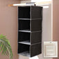 4 Tier Hanging Wardrobe Shelf 30x30x80cm