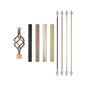 Metal Curtain Pole 120cm-210cm