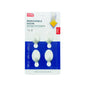 Oval Removable Hooks 1kg 4pk