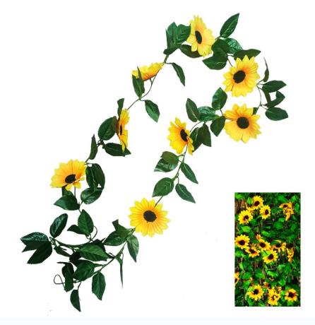 2m 8 Sunflower Garland