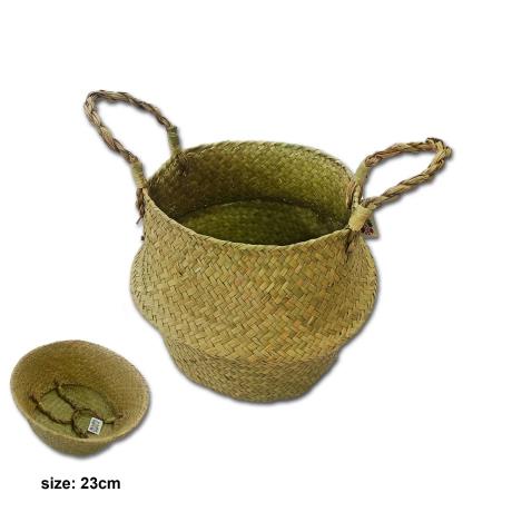 Seagrass Foldable Basket 23cm (W)