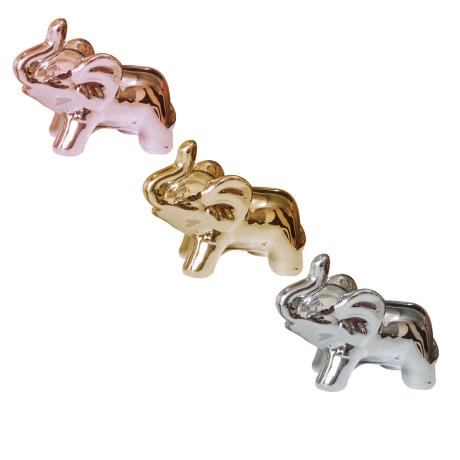 Chrome Figurine Ornament ELEPHANT