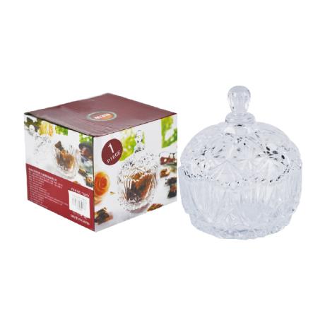PINEAPPLE SHAPE SUGAR BOWL W/
