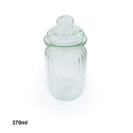 Glass Storage Jar 370ml 15cm(H)