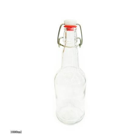 Clip Top Glass Bottle 1000ml