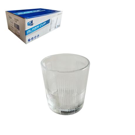 6pcs Glass Cup 290ml 8x9cm
