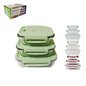 3pcs Airtight Glass Containers 1L/0.8L/0.6L