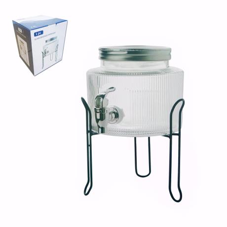Glass Drink Dispenser 2.5L
