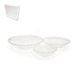 Glass Plate Set/3 13/20/25cm
