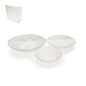 Glass Plate Set/3 13/20/25cm
