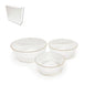 Glass Bowls Set/3 13/17/25cm