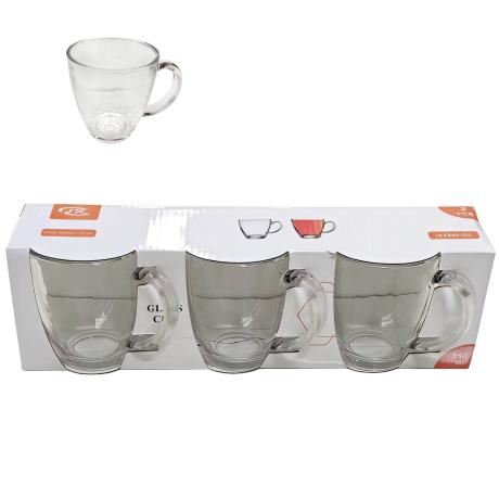 3pcs Glass Cumlp 350ml