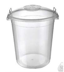 50 Lt Transparent Drum