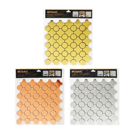 Self Adhesive Round Mosaic Wallpaper