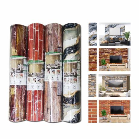 Thick Self Adhesive Wallpaper Tile Pattern