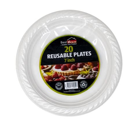 REUSABLE Small Plastic Plates