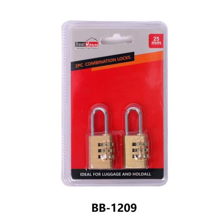 Combination Lock - Brass