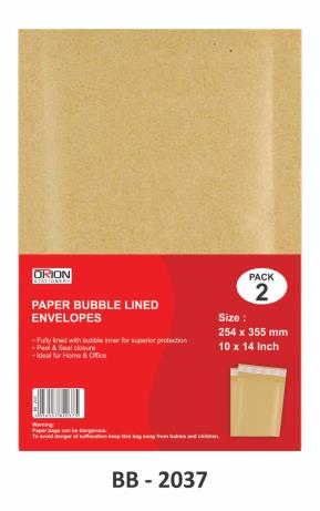 2 Pack Paper Bubble Line Envelope