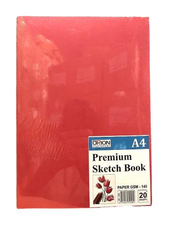 A4 Premium Sketch Book 20 Sheets Center