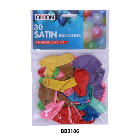 SATIN-30PACK-1.4G BALLOONS