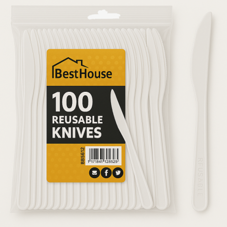 Dinner Knives - White