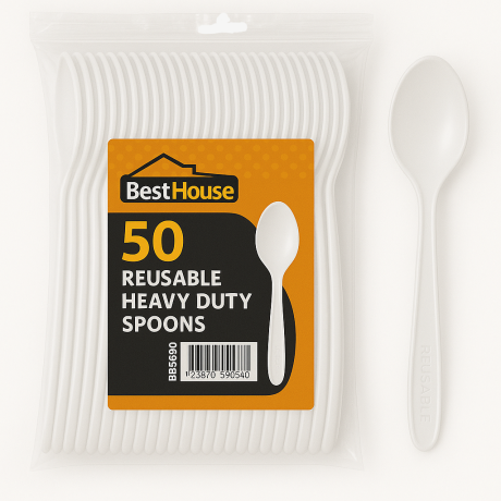 Heavy Duty Spoon - White