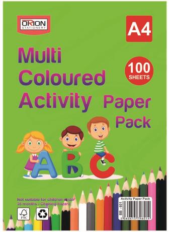 A4 100 Sheets-Construction Paper Pack